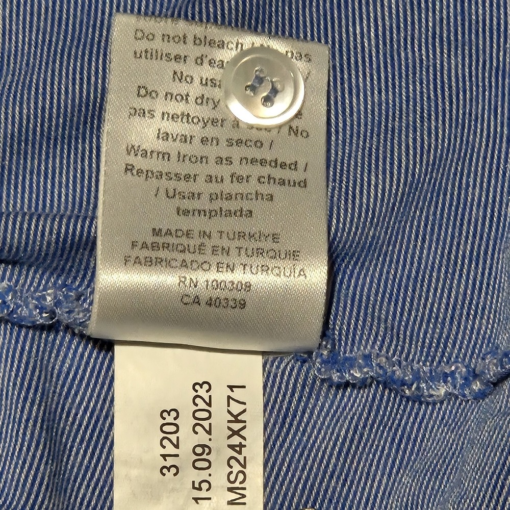 Peter Millar Crown Crafted Polo Mens XL Blue Striped Stretch Golf Performance - Picture 9 of 9